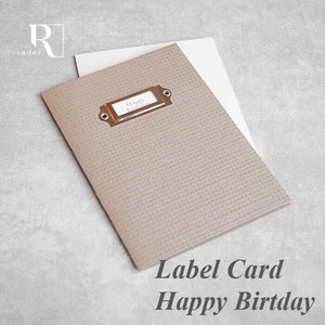 【rader】レダー プレート付き バースデーカード / Happy Birthday 誕生日