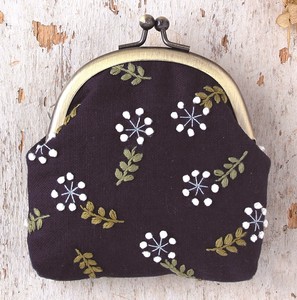 COSMO Botanique Embroidery Purse Navy