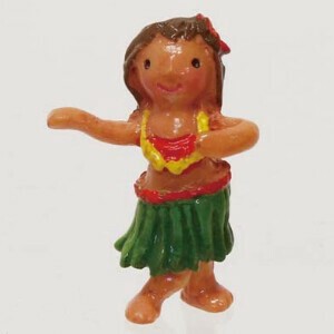 ノーティー　ミニマスコット　フラガール　グリーン　☆ワークショップの部材にオススメのミニサイズ