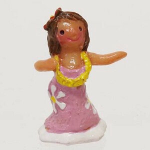 ノーティー　ミニマスコット　フラガール　ピンク　☆ワークショップの部材にオススメのミニサイズ
