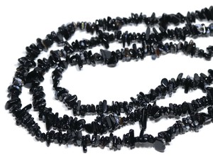 【さざれビーズ】オニキス (大粒) 約80〜90cm