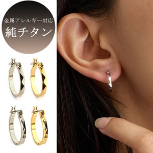 Pierced Earrings Titanium Post Jewelry Made in Japan