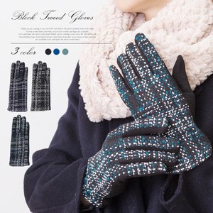 Block Tweed Glove