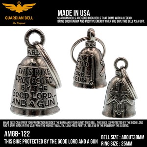 ガーディアンベル　USA　ロード＆ガン　バイカー　キーホルダー　お守り　ラッキーベル　アメリカン