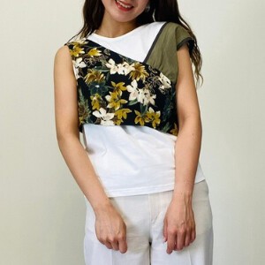 T-shirt Pudding Layered Tops Bustier