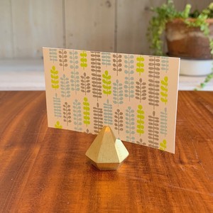 Brass Brass Card Stand Hexagon