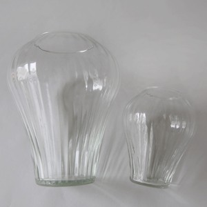 13 cm Glass Width Line Flower Vase
