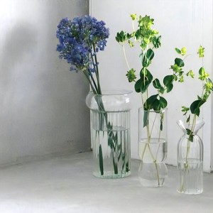 （高さ14cm）リューズガラス クーレライン フラワーベース カラン／リサイクルガラス 花瓶★