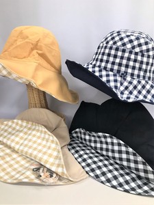 2022 Reversible Hat Plain Gingham Wire 663