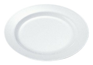メラミン給食用食器　ライス皿 リム型 No.26B