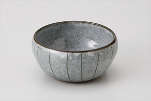 Mino ware Side Dish Bowl Gray L size Made in Japan