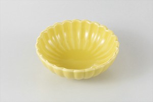 美浓烧 小钵碗 餐具 黄色 日本制造
