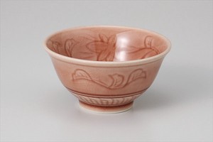 Mino ware Side Dish Bowl Rose Pink Made in Japan