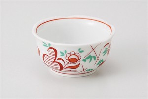 Mino ware Side Dish Bowl Flower Crest Made in Japan
