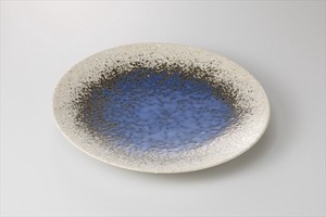 藍釉彩 7.0皿 ［美濃焼 食器 日本製]