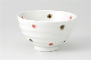 Mino ware Rice Bowl Pink Dot Made in Japan