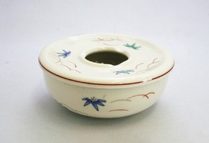 【在庫処分セール】陶器 笹絵蓋付灰皿