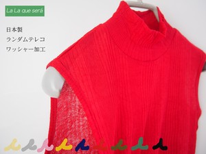 T-shirt Spring/Summer High-Neck Sleeveless Washer NEW Made in Japan