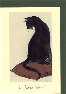グリーティングカード 多目的 ドビュッシー＆ル・シャノワールシリーズ 「シャノワール（黒猫）」