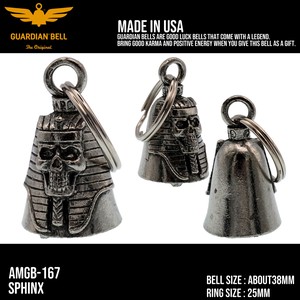ガーディアンベル　USA　スフィンクス　バイカー　キーホルダー　お守り　ラッキーベル　アメリカン
