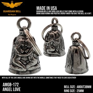 ガーディアンベル　USA　エンジェルラブ　バイカー　キーホルダー　お守り　ラッキーベル　アメリカン