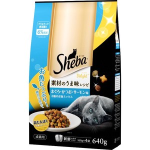 ［マースジャパン］シーバ ディライト 素材のうま味レシピ 3種のお魚ミックス 640g