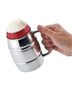 真空二重 樽缶ジョッキ350ml用 TJ-35 72-02101