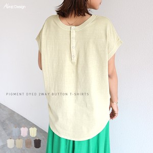 T-shirt T-Shirt 2Way French Sleeve Buttons