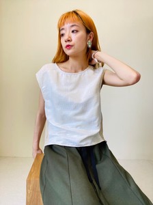 Button Shirt/Blouse Tops French Sleeve Switching