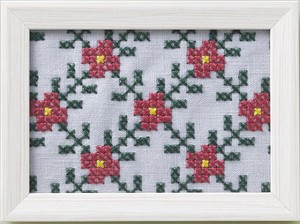 COSMO Easy Cross Stitch Kit For Beginners Wild Roses