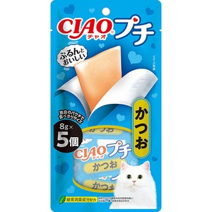 ［いなばペットフード］CIAOプチ かつお 8g×5個