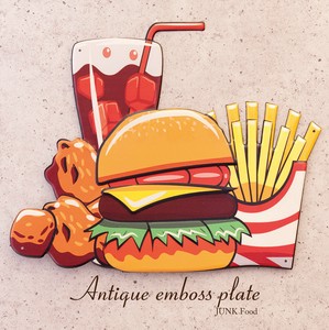 Wall Plate Antique Burgers