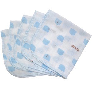 Made in Japan Gauze Handkerchief 5 Pcs Repeating Pattern