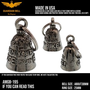 ガーディアンベル　USA　俺のバイクに近寄るな　バイカー　キーホルダー　お守り　ラッキーベル