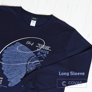 T-shirt Navy Long T-shirt Printed Unisex