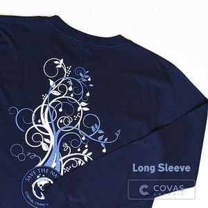 T-shirt Navy Long T-shirt Unisex Botanica
