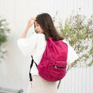 コンパクト シンプル 無地 ナイロン カジュアル 旅行 たためるリュック#7905