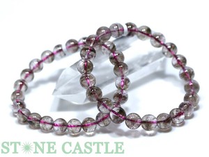 ☆高品質☆【ブレスレット】サチャロカスーパーセブン (3A) (約8〜8.5mm) 【天然石 パワーストーン】