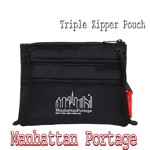 マンハッタンポーテージ Triple Zipper Pouch 【JAPAN SALES ONLY】