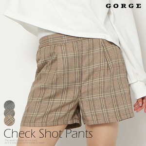 チェックショートパンツ/2021秋冬