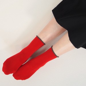 Crew Socks Plain Color Socks Made in Japan