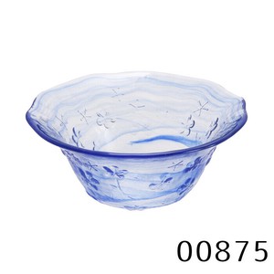 【特価品】ガラス単品 青渦ボール 小
