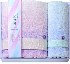 【日本製】今治タオル  花つぼみ　ギフトセット バスタオル フェイスタオル