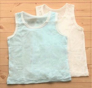 Camisole/Tank Plain Color Border 2-pcs pack Made in Japan