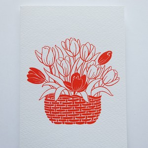 Greeting Card Made in Italy Tulips