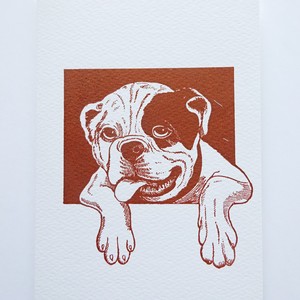 グリーティングカード 輸入 イタリア製 レタープレス 活版印刷 RA/9 犬 イヌ