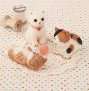 Needle felting Craft Materials Kitten Made in Japan