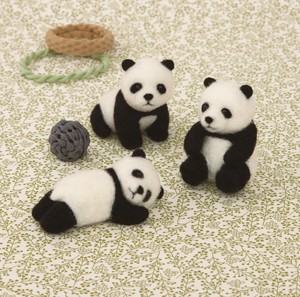 Needle felting Craft Materials Baby Panda Made in Japan