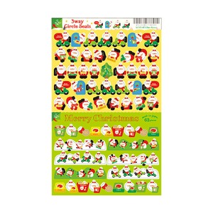 Stickers Santa Claus 3-way Made in Japan