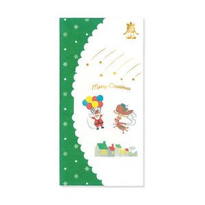 【在庫僅少】日本製 クリスマス金封：バルーンサンタ